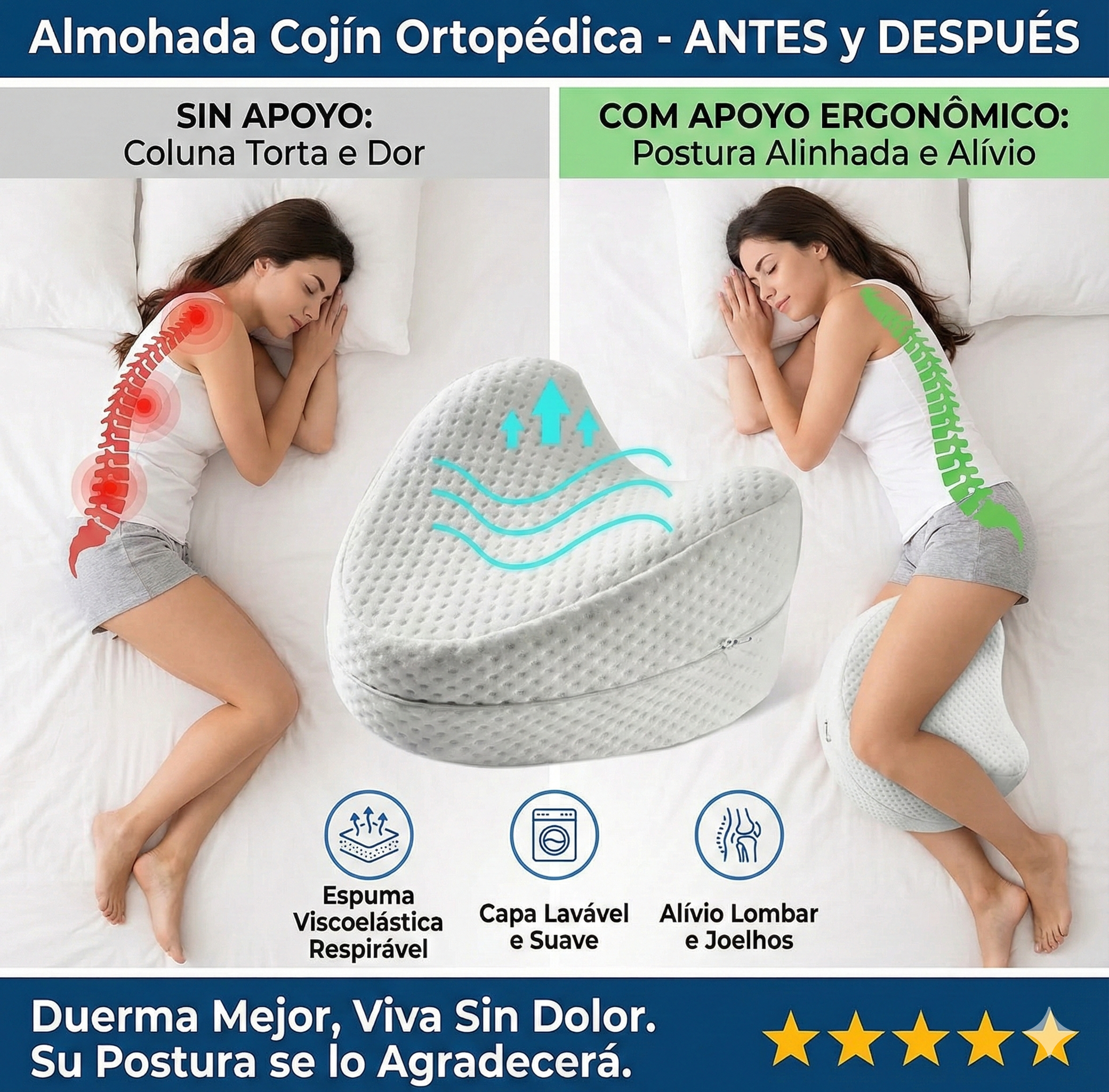 Almohada Ortopédica ErgoSpine